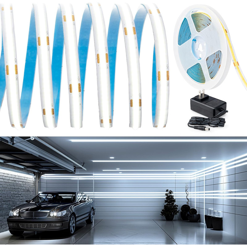 Bande lumineuse DEL COB 32,8 pi / 10 m, IRC 90+ 6000 K