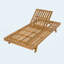 Ensemble de méridienne de salon en bois d'acacia avec coussins de salon résistants à l'eau et à la noix de coco de 2 po d'épaisseur de conception de côté assorti gris foncé disponible
