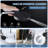 8” High Pressure Rainfall Shower Head With Handheld Spray, 16" Adjustable Extension Arm-119611947