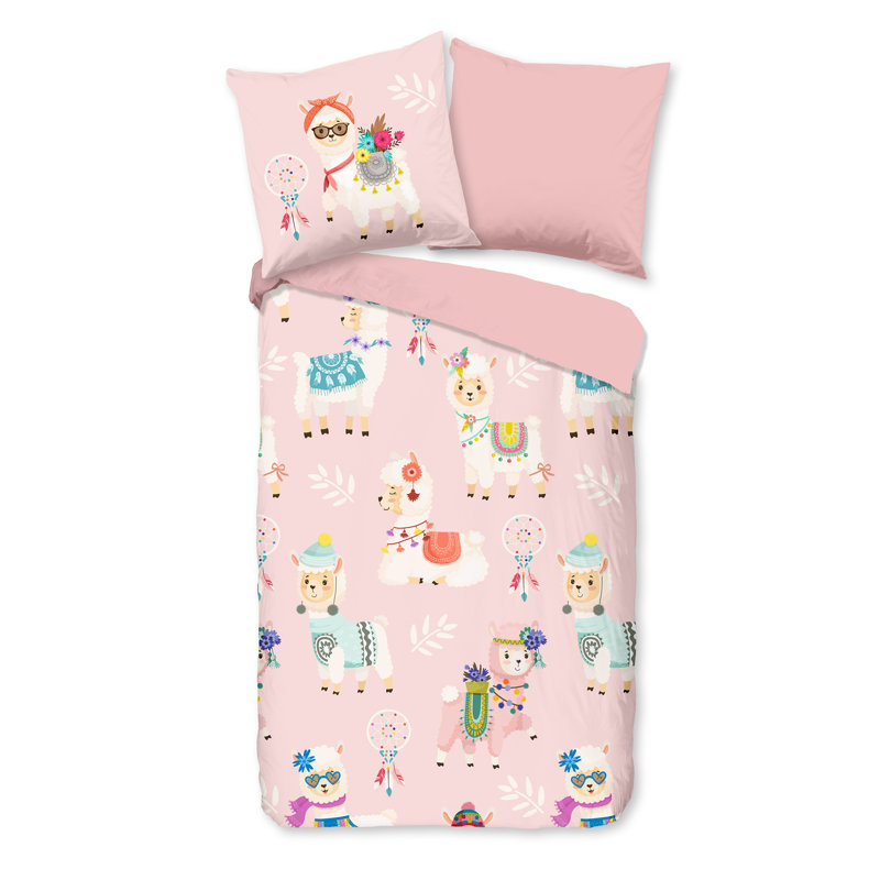 Cotton Abstract Duvet Cover with Pillowcases
