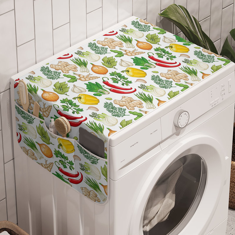 Machine à laver les légumes East Urban Home, paquet de 2, 47 po x 18,5 po, Blanc