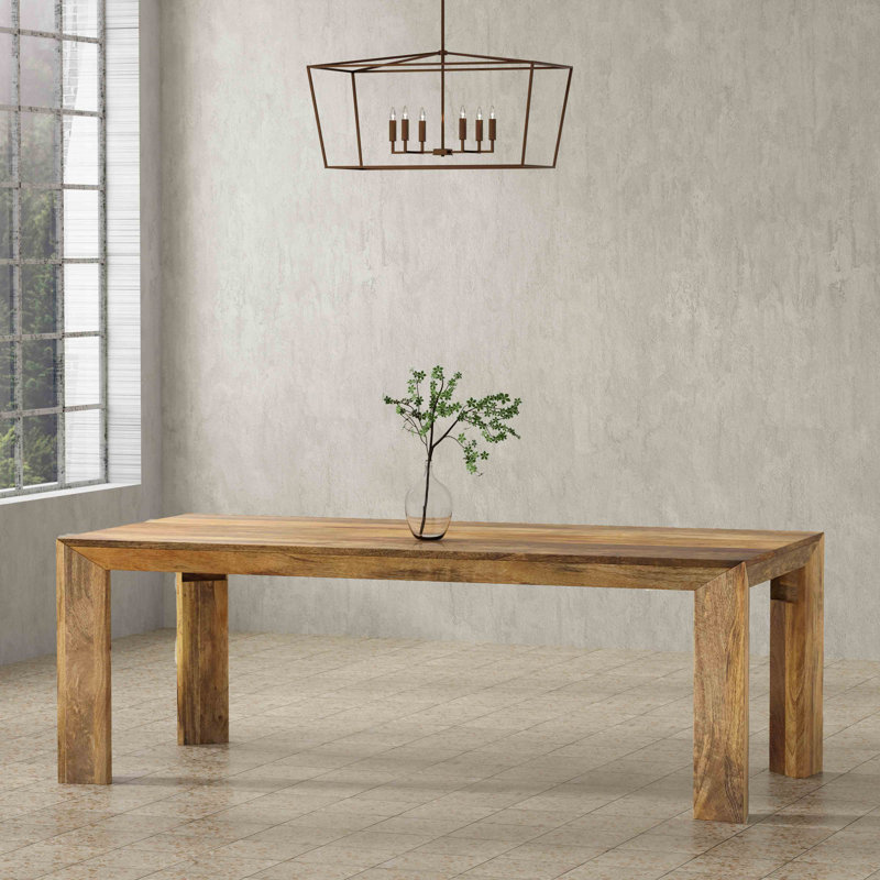 Imogen Solid Wood 86" Rectangular Dining Table