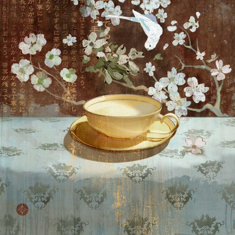 Art sur toile tendue Red Barrel Studio® par Evelia Designs Gallery: tasse à thé Regency