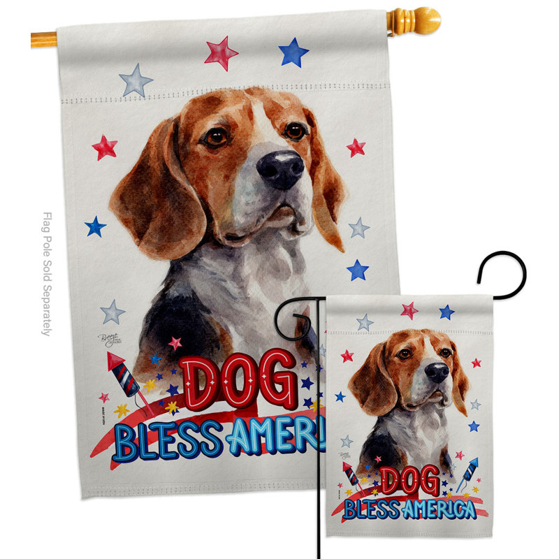 Drapeau de maison en polyester à 2 côtés 40 x 28 po