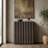 Molly 28" Wide Rectangular Fluted Accent Cabinet in Black Grain-1217139985