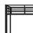 Black Metal Full Xl Bunk Bed With Guardrails