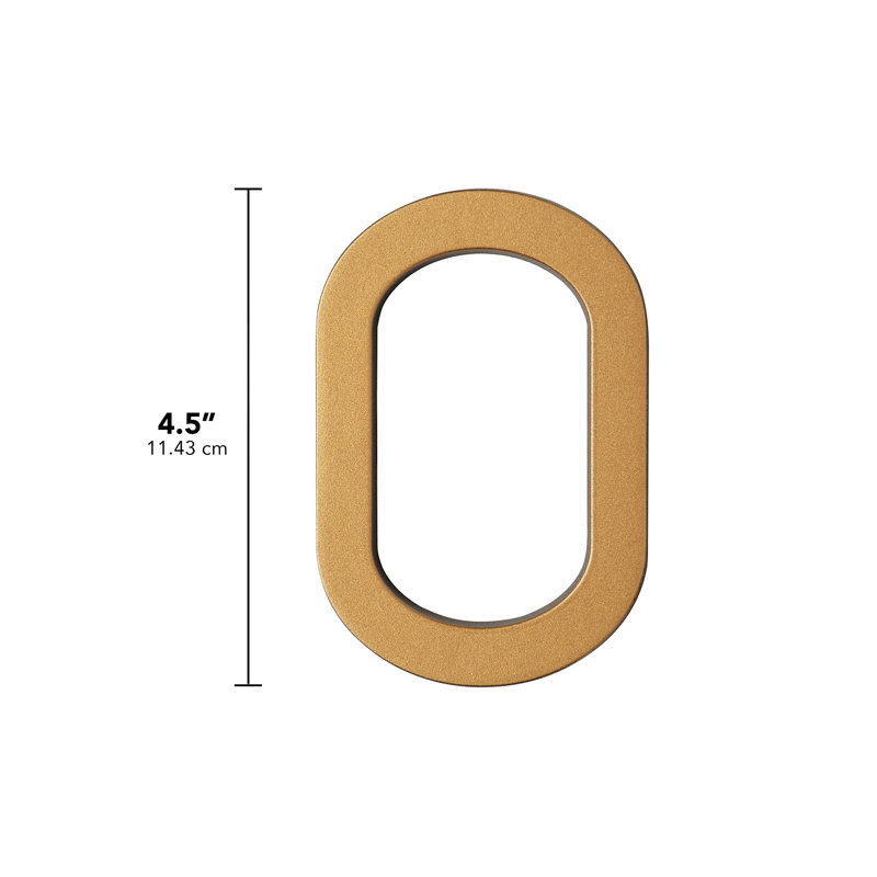 Stand-Off Modern 4.5 "Numéro 0, 0, Noir et or