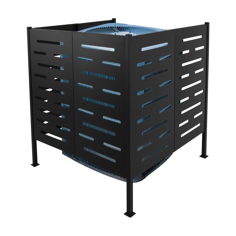 Clôture d'intimité pour climatiseur en fer, H 44,88 po x l 42 po x P 42 po