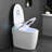 19" Elongated ADA Tall Height Smart Toilet, 1.1/1.6 GPF Dual Flush, Heated Seat, Foot Kick/Off-seat/Blackout Flush, Night Light, Soft Closing, 3-Year Warranty