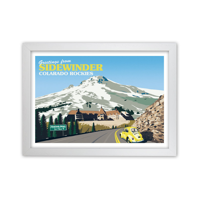 Overlook Hotel by Richard O'Neill - Print, White Framed, 34cm H x 46cm W x 3cm D