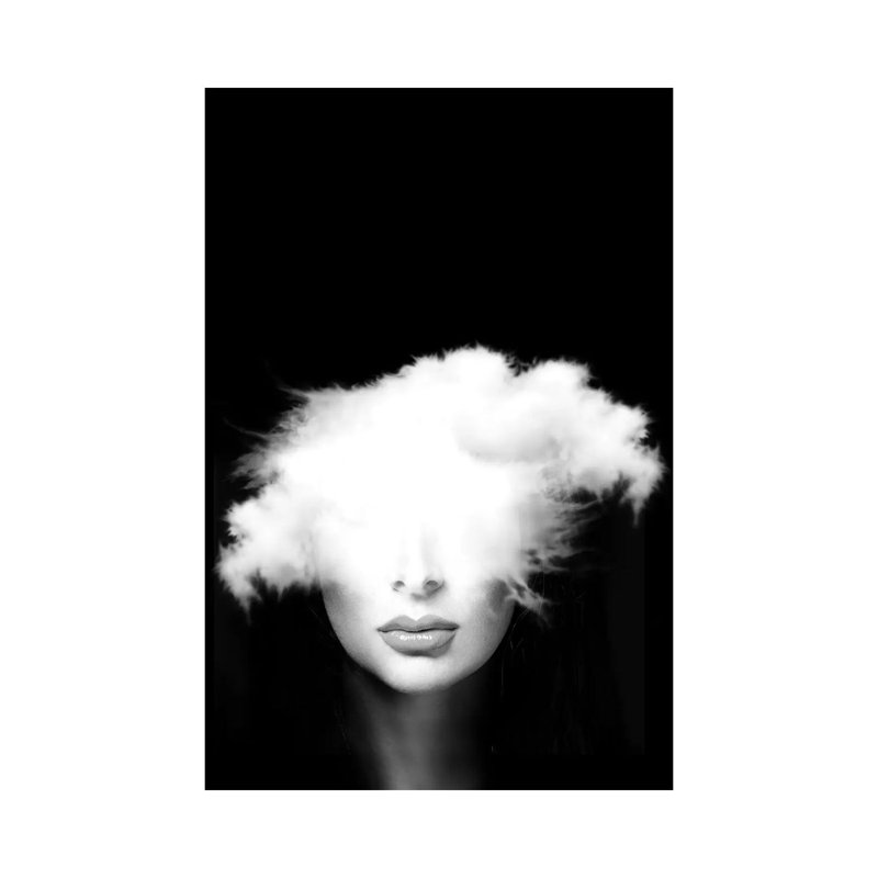 Head In The Clouds 1 Piece Wrapped Canvas Wall Art, 20.32 cm H x 30.48 cm W