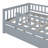 Twin Size Daybed With Trundle And Fence Guardrails, Day Bed-1110067742-1110067738