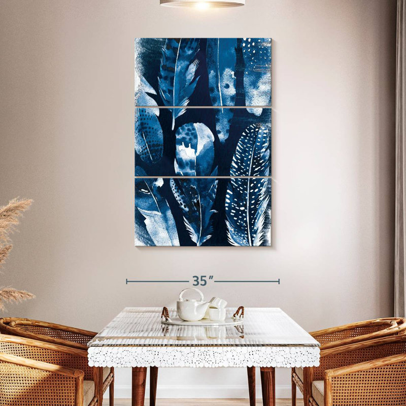 Kerner Midnight Blue Feathers