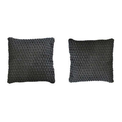 Geometric Cotton Blend Reversible Throw Pillow