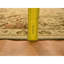 Tapis Biscotti brun 10 pi x 13 pi 10 po, Agra, motif de feuilles, velours zéro, 100% laine, noué à la main, colorants végétaux, tapis oriental