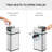 Slim Sensor 4 Gallon Waste Basket