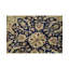 Wool Oriental Area Rug in Brown/Ivory/Navy
