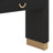 Modern Entryway Console Table With Vertical Ribbed Design, Functional Drawer