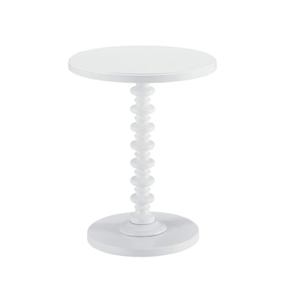 Acton White Finish Accent Table