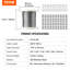 Accent en acier inoxydable de 4,8 po x l 4,8 po inclus