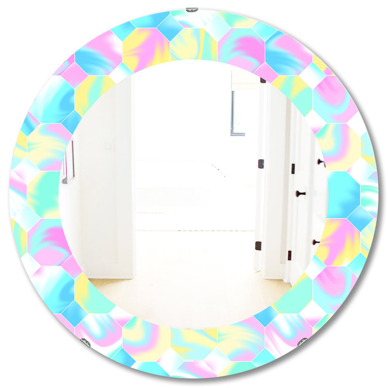 Miroir mural Pastel Dreams 1, H 31,5 po x l po