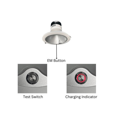 Éclairage à DEL architectural E2 avec éclairage de secours E2 | 8 po | Puissance réglable 16/20 / 24W | 0-10V à intensité variable | 5CCT réglable