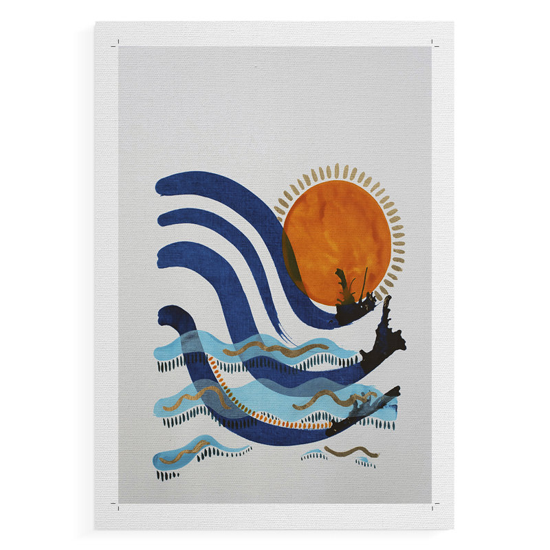 What a Way to Spend the Day - Impression sur toile seulement - NON CADRE, H 27 po x l 18 po