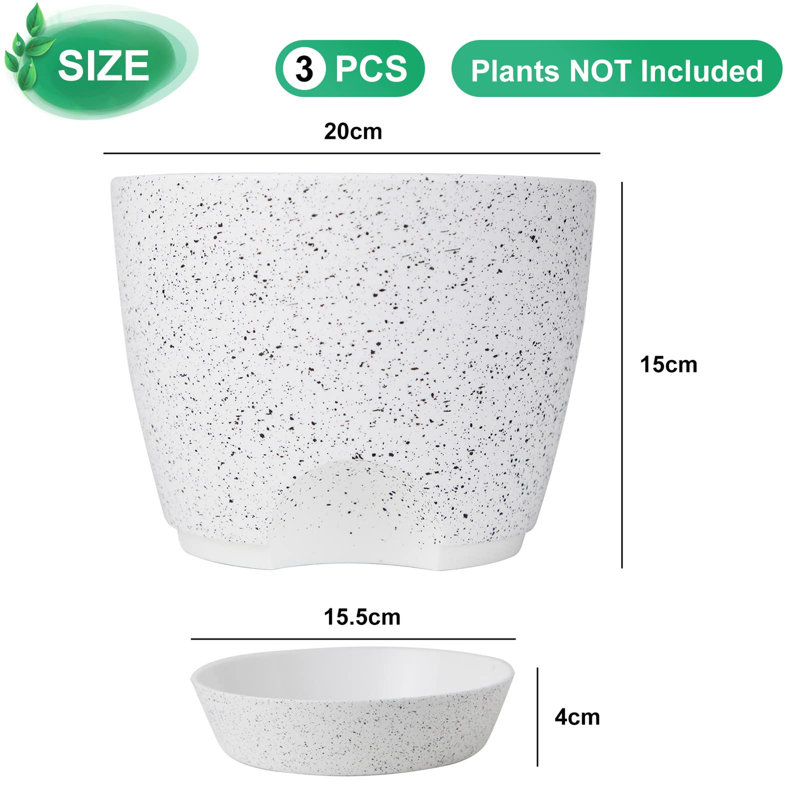 Borsari Pot Planter, White