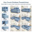 Canapé modulaire surdimensionné en U-118377384