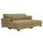 Bentura Corduroy 4-Piece Modular Sleeper Sofa-1370676133