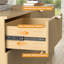 Commode d'appoint 9 tiroirs en bois naturel