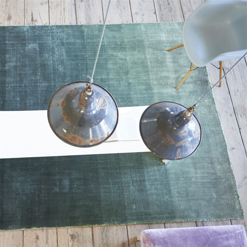 Capisoli Teal Rug, Rectangle 5'2" x 8'5"