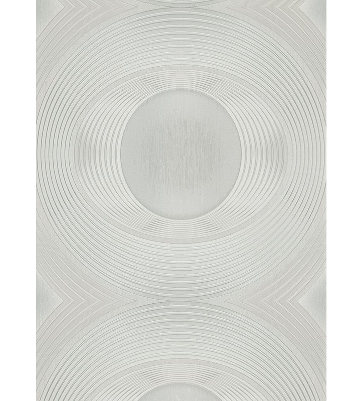 Rouleau de papier peint géométrique l 33 pi x l 21 po Royce, Blanc