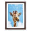 Chewing Giraffe - Picture Frame Painting Print-55536236-55536237