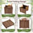 1 PCS 15 Inch Wooden Planting Box-431624260