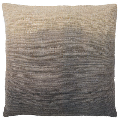 Jaipur Living Mariana Ombre Tan/Taupe Poly Fill Pillow (22" Square)