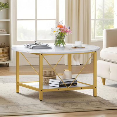 Yelina Marble Top Coffee Table