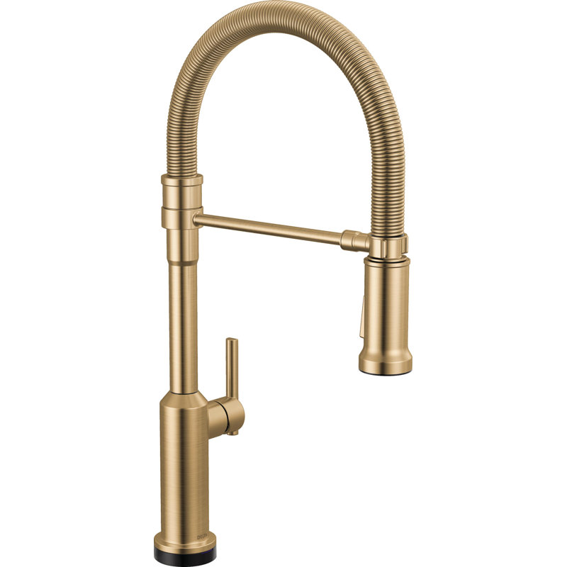 Touch2O Technology Kitchen Faucet with Touchless Technology, Lumicoat Champagne Bronze