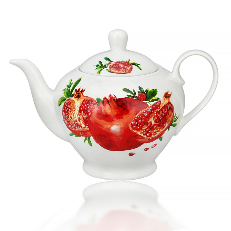 Théière en porcelaine grenade 40 oz.