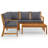 4 Piece Lounge Chair with Cushions-1908113031