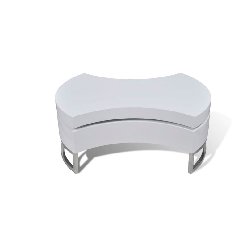 Frame Coffee Table with Storage, 12.8'' in H x 13.7'' in L x 31.5'' in W