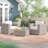 2 Seating With Cushions - Outdoor Furniture. Includes 2 Deep-Seating Club Chairs, Coffee Table Glass Top. Aluminum Frame Wrapped In . Cushions, Foam-Filled For Comfort. Water-, Weather-. 28"D Table,