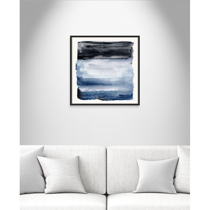 Navy Sky I Print by Nan, Black, 25.5" H x 25.5" W