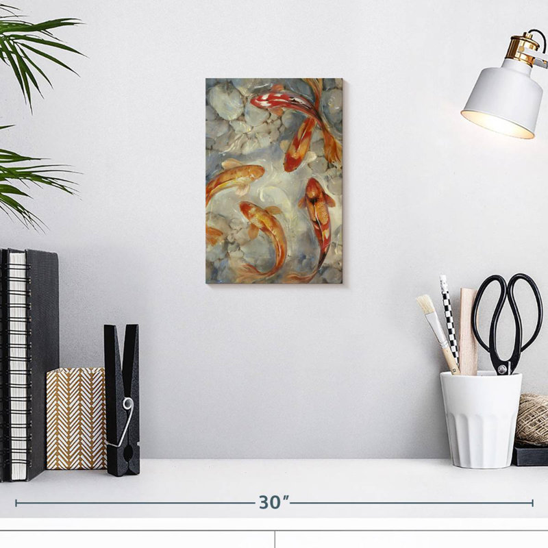 Brampt Vibrant Koi II, 12" H x 8" W