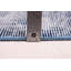 Tapis bleu foncé à transition de couleur 9 pi 6 po x 12 pi 3 po