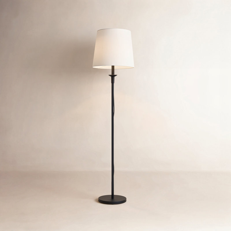 Charter Dimmable Traditional Bowl Floor Lamp, Black