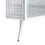 Armoire d'angle 21,64 "avec porte en verre trempé et rangement - Blanc pour salle de bain, chambre à coucher, salon, espace simple fonctionnel élégant