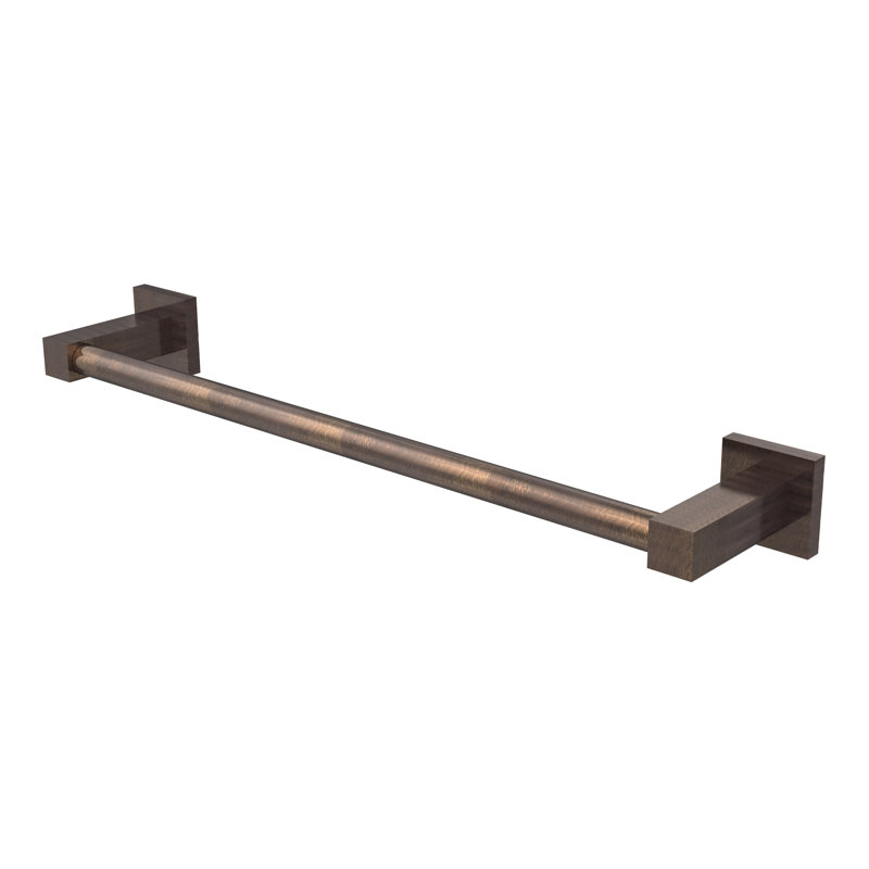Barre à serviettes murale contemporaine Haranu, H 2 po x l 37,7 po x P 3,7 po, Bronze vénitien