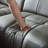113.38" Genuine Leather Power Reclining Sectional With USB Port-898145969-898145974