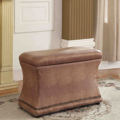 Solomon Microfiber / Microsuede Upholstered Storage Bench